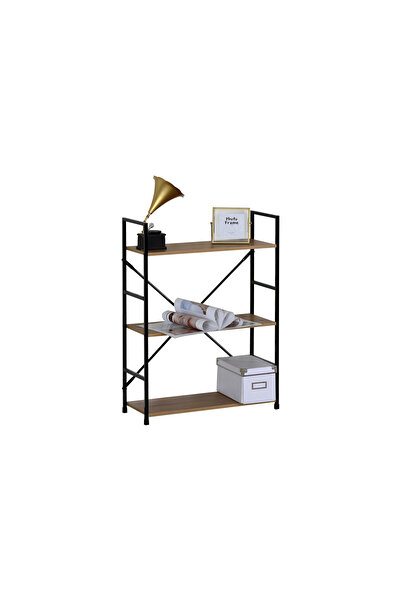 Target Home Βιβλιοθήκη Artemis-6080 δρυς με 3 ράφια 58,6x23,5x80εκ. μαύρος με...