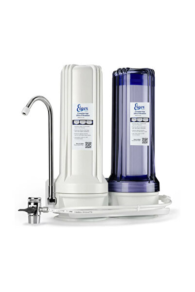 Eiger Filter Eiger Διπλή Συσκευή Φίλτρου Νερού Άνω Πάγκου με Βρυσάκι