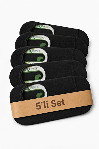 ALPİNGOMOU Women's 5-Piece Bamboo Invisible Ballerina Socks Non-Slip Silicone...