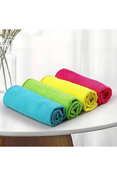 unbranded Set 4 lavete microfibră multicolore, curățare eficientă fără zgârie...