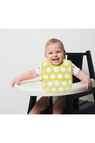 Babyjem Μπαβέτα με 2 φερμουάρ και τσέπες, BabyJem, 24x35 εκ. (Χρώμα: Κίτρινο)