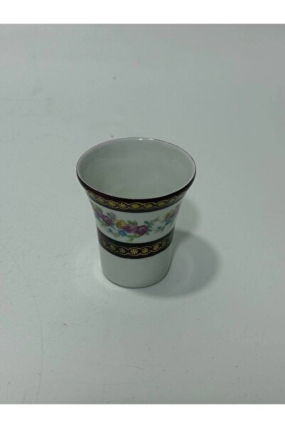 Couleuvre Limoges Floral Patterned Burgundy Mini Water Glass 5.5cm