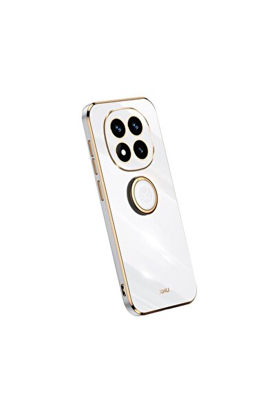 Xinli Straight Θήκη Σιλικόνης με Δαχτυλίδι White (Xiaomi Redmi Note 14 Pro 5G...