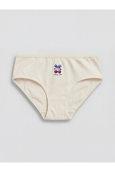 LC Waikiki Fruit and Heart Printed Girls' Panties, 3-Piece Set