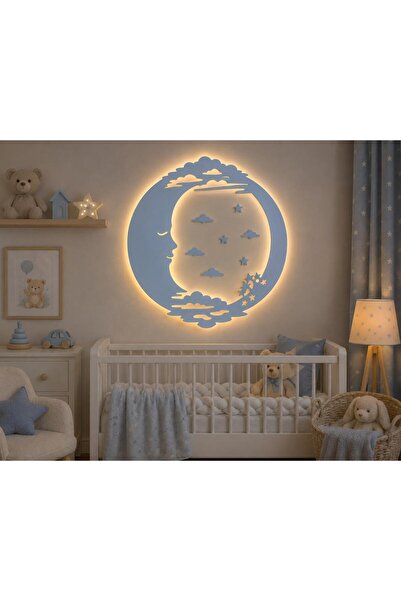 X Home Accessory AY DEDE LEDLİ GECE LAMBASI