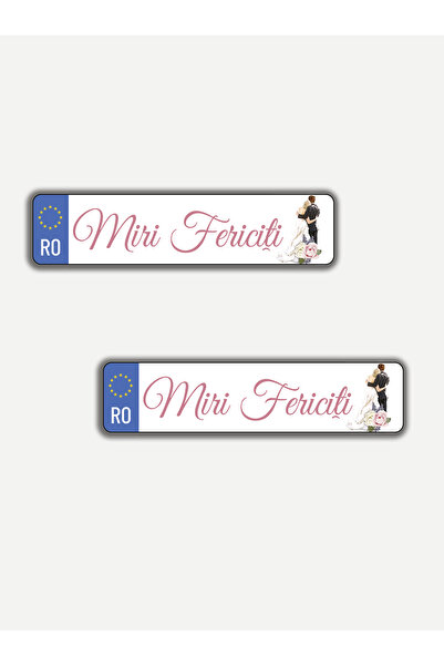Bello Carino High quality decoration products Set 2 bucăți – Plăci auto festi...