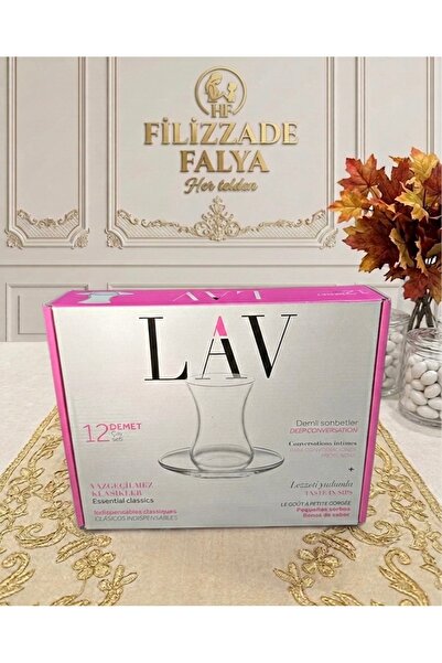 Filizzade 12 Parça Çay Bardağı ve Altlığı ince Belli