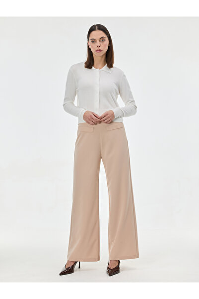 ORSAY Beige women's straight leg trousers