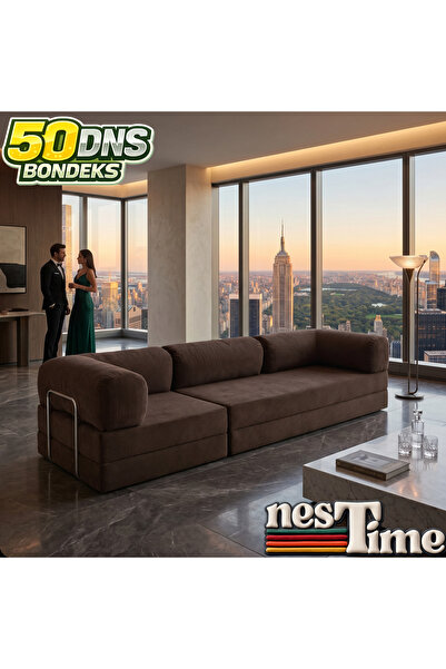 NESTİME 300X100 Modüler Sünger Kanepe,Taşınabilir, Yatak Olabilen,50 DNS Sünger