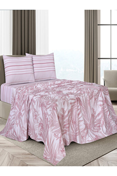 Cannon 4-Piece Bedsheet King Set Percale Printed T180 Leaf
