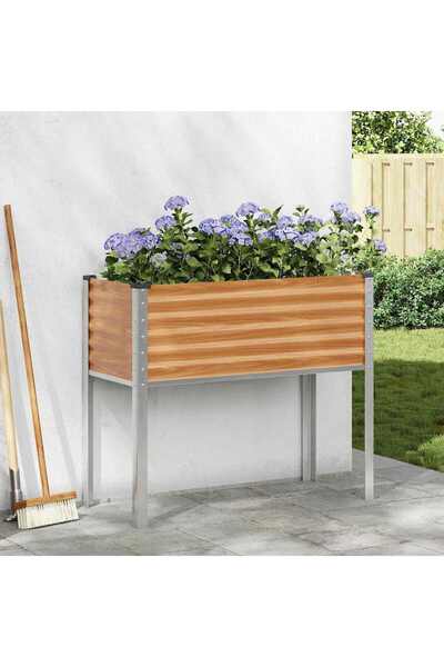 vidaxl Vaza pentru Gradina Maro deschis 100 x 45 x 90 cm