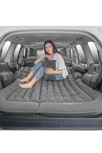 COOLHAWK 7-Pieces Air Mattress Inflatable Bed for Car Travel and Camping Slee...