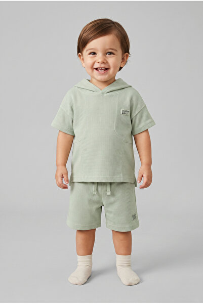 MARCO DONATELI Boys Hoodie Co-ord Set S/S, 12M
