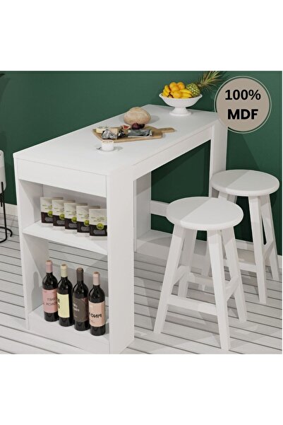 comiet Çok Amaçlı Mdf Bar Mutfak Masası(tabure dahil değildir)