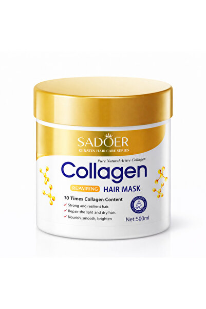 SADOER Mască de Păr cu Colagen 500 ml – Reparare Intensivă, Hidratare și Stră...