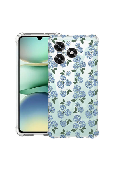 bestcase Противоударен калъф за Honor 400 Lite, Флорален - Десен с хортензии,...