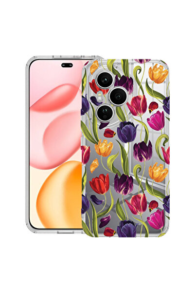 bestcase Αντικραδασμική Θήκη για Honor 400 Pro, Φλοράλ - Σχέδιο Τουλίπας, 205...