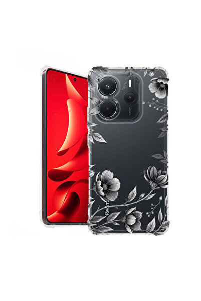 bestcase Αντικραδασμική Θήκη για Xiaomi Redmi Note 14 4G, Μαύρο Φλοράλ, 19384...