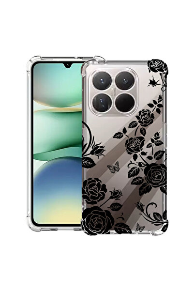 bestcase Husă Antișoc pentru Xiaomi 17, Florală - Trandafir Negru, 2099999 AS...