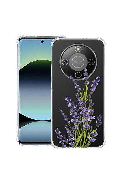 bestcase Αντικραδασμική Θήκη για Honor Magic8 Lite, Φλοράλ - Πρεσαριστό Λεβάν...