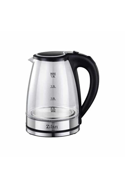 Zilan Fierbător electric din sticlă 1800W, capacitate 1.8L, oprire automată ș...