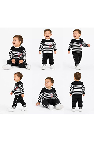 Generic Brand 6/24 Month Melange Striped Baby Set