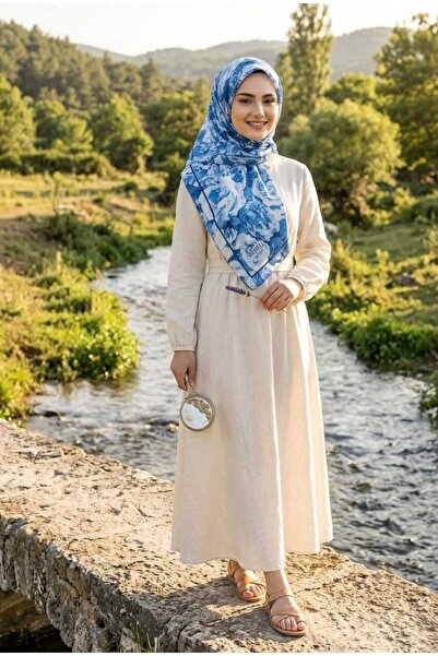 w white stars sports & wear Jawel Floral Motif Cotton Soft Shawl