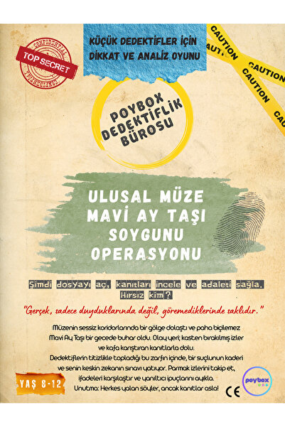 Poybox Ulusal Müze Soygunu - Çocuklar İçin Eğitici Dedektiflik Ve Strateji Oy...