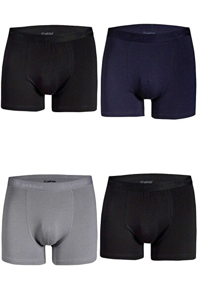 Fanilam Ανδρικά πολύχρωμα μποξεράκια Modal Lycra Yıldız 4 τεμαχίων