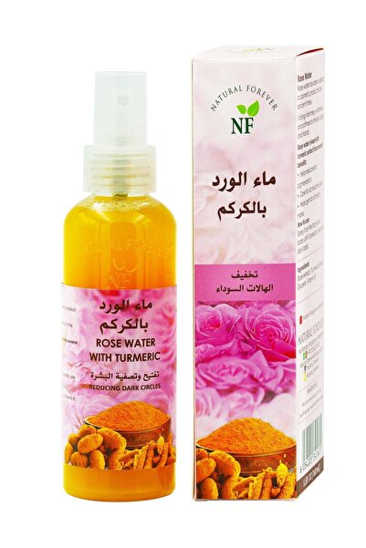 Natural forever ماء الورد مع الكركم 160 مل