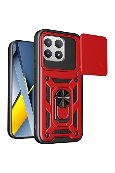 Bodycell Θωρακισμένη Συρόμενη Θήκη για Xiaomi Poco F8 Pro - Κόκκινο