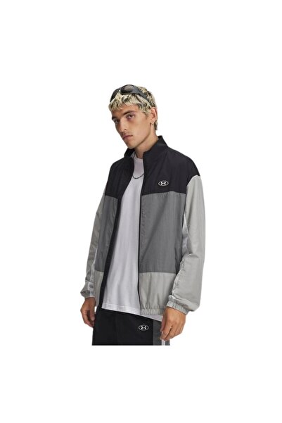 Under Armour A6009436-001 Ua Icon Woven Track Fz Erkek Ceket Gri