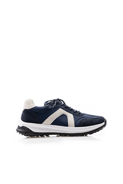 UrbanShoes Sneakerși bărbați din piele naturală, Leofex - Mostră Eusebiu Blue...