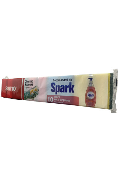 Sano Bureți de curățare multicolori, utilizare universală, pachet de 10 (8,5 ...