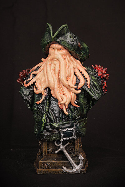 Kingdom of 3D Davy Jones Büst, Karayip Korsanları Figürü