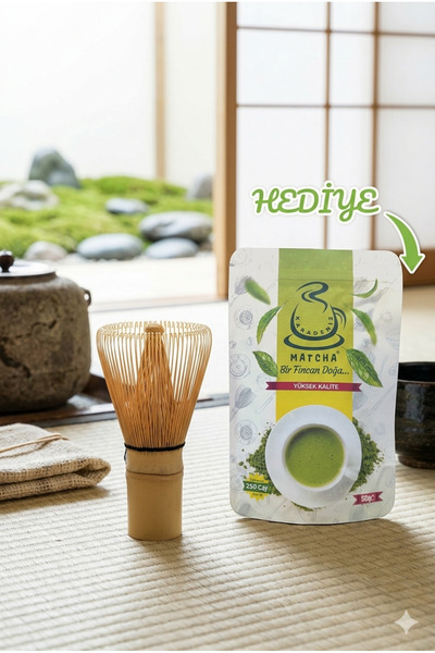Karadeniz Matcha Bambu Whisk, Matcha Çayı İçin Bambu Çırpıcı-Köpürtücü