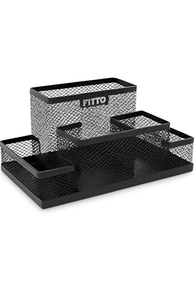 fitto منظم مكتب متعدد الجيوب للمكتب والمنزل من فيتو، لون أسود