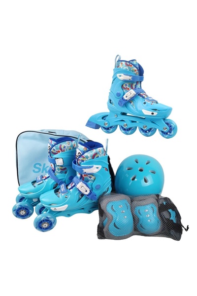 OEM Adjustable Caster Set Blue Protection 2in1 Wheel Positioning