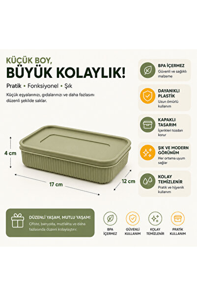 Clinica Kapaklı Çok Amaçlı Saklama Kutusu