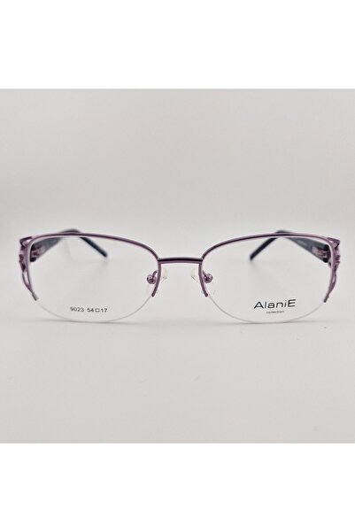 Frame Women's Eyeglass Frames Alanie H8, Oval, Metal, Purple, lightweight, fa...