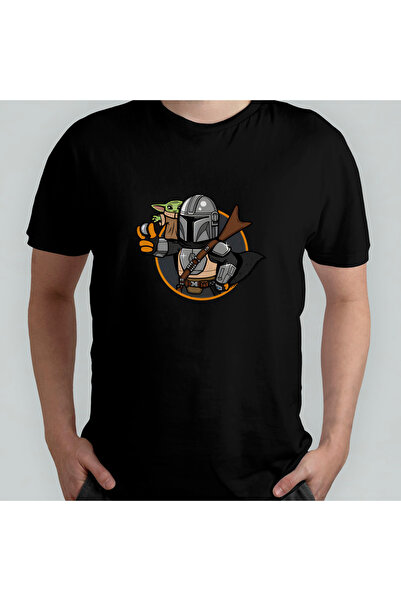 Pixxa The Mandalorian and Grogu Fallout Pipboy Unisex 100% Cotton Crew Neck T...