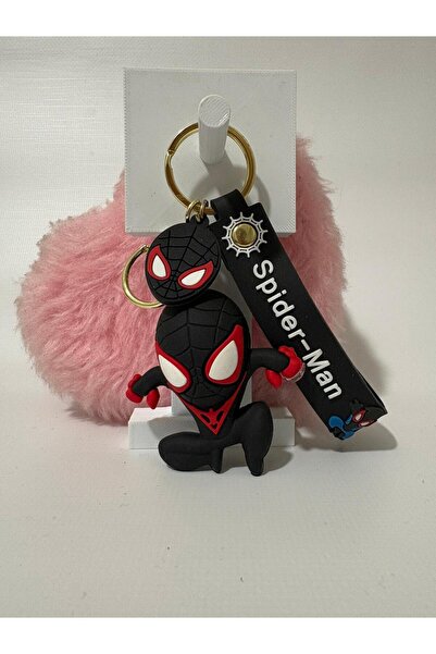LUCİ SHOP SİYAH SPIDERMAN KARAKTERLİ PREMİUM SİLİKON ANAHTARLIK - ÇANTA SÜSÜ ...