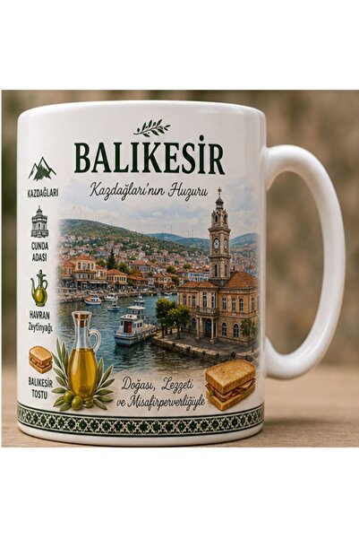 KADOREX DESIGN Turkish Cities Special Design Mug – Collection with Regional C...