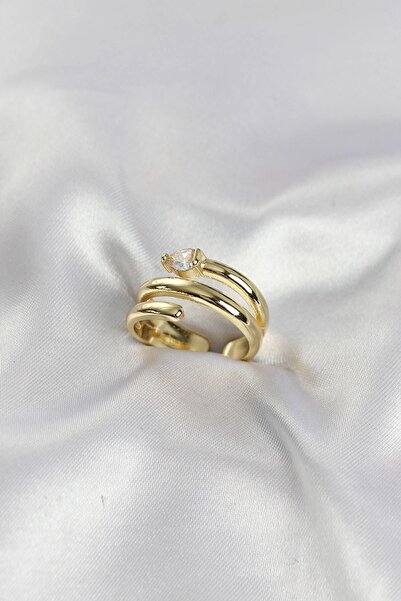 Generic Brand Dgc Avm ®   Brass Gold Color Spiral Snake Model Women's Ring