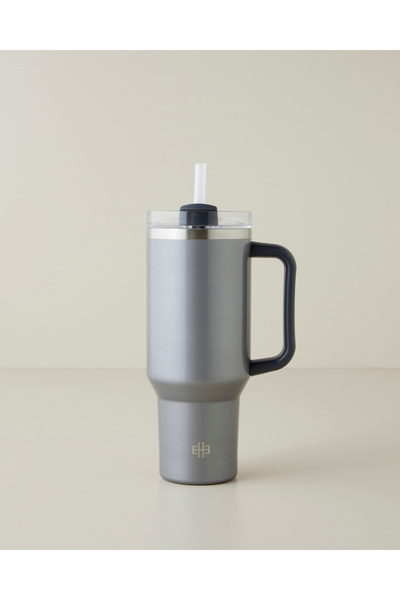 English Home Good Mood New Etna Çelik Termos 900 ml Gri