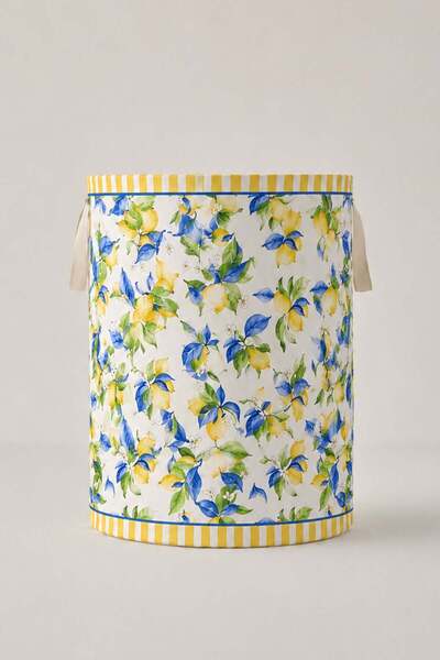dekomall home & living Lemonade Laundry Basket - 36X50 cm