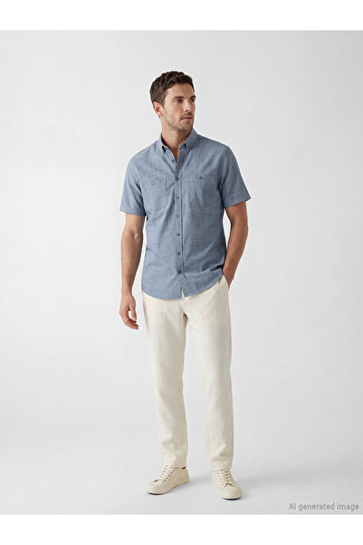 LC Waikiki Regular Fit Men's Linen Look Shirt