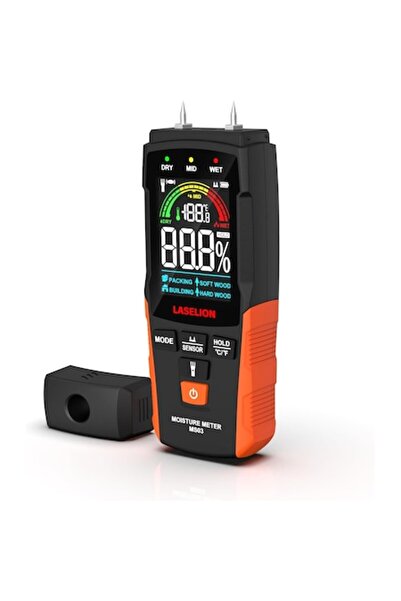 LASELION Non-Invasive Inductive Humidity Meter with LCD, for wood, walls, bui...