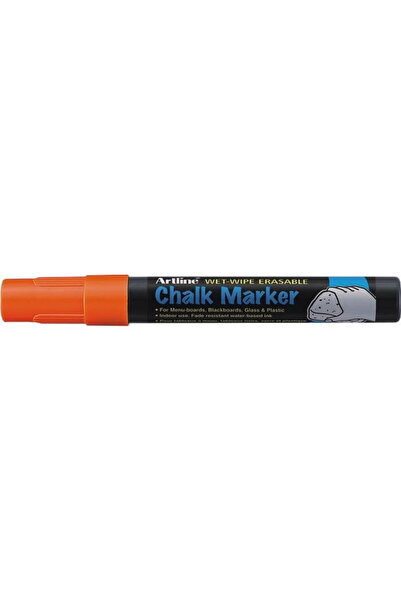 artline Marker cu creta ARTLINE, pentru table de scris, varf 4.0mm - portocaliu