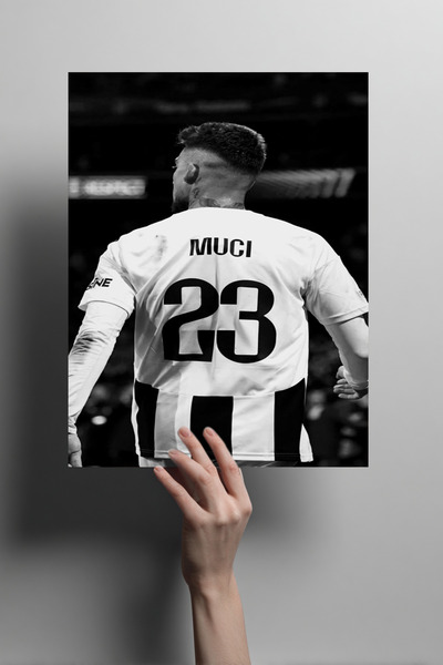 Metalino Ernest Muci Taraftar Metal Poster –Siyah Beyaz Dekoratif Duvar Tablosu